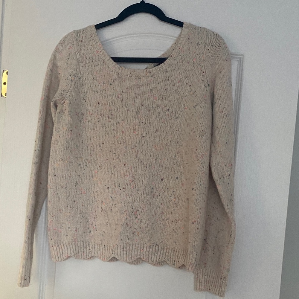 RW&CO. Speckled Cream Sweater